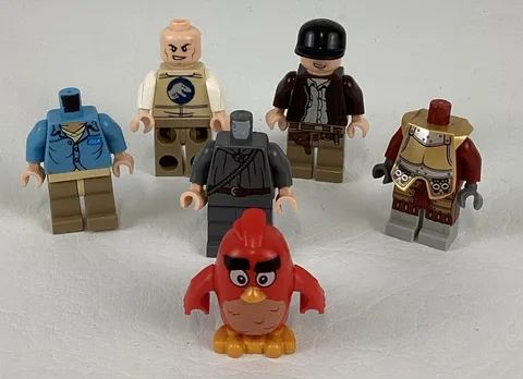 Lego Minifigure Mixed Lot Indiana Jones Lord Rings Jurassic Parts Figure Lot
