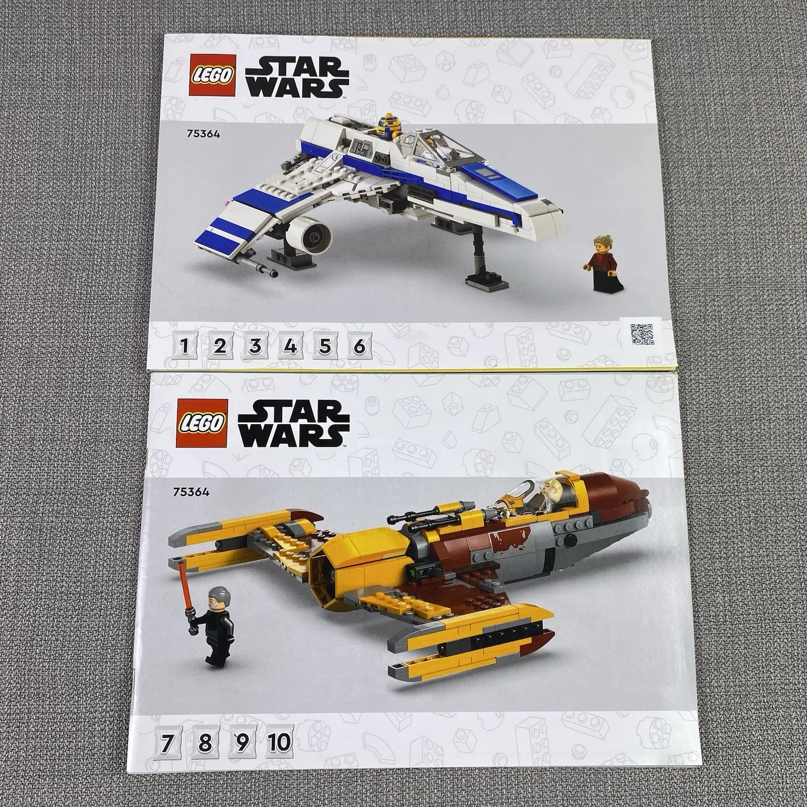 LEGO 75364 Republic E-Wing vs. Shin Hati’s Starfighter Instruction Manuals ONLY