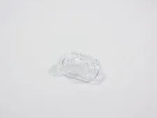 LEGO Trans Clear Neck Bracket w/ 2 Back Studs Minifig S3