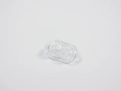 LEGO Trans Clear Neck Bracket w/ 2 Back Studs Minifig S3
