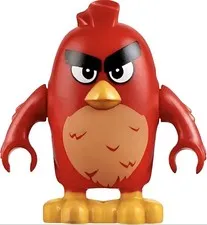 NEW LEGO® Red Angry Birds Minifigure Red Left Eyebrow Raised  75824 Ang008