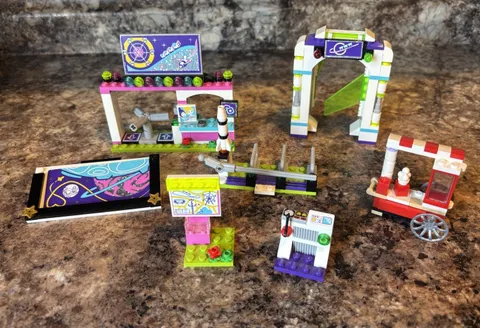 Lego Friends 41130 Replacement Sticker Parts Ticket Booth Turnstile Popcorn Cart