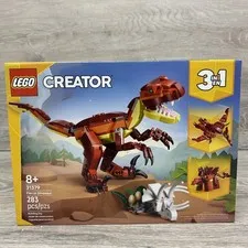 Lego Creator 3 In 1 Fierce Dinosaur 31379 Sealed Box Damage