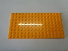 Lego Plate Plate 8 x 16 92438 Bright Light Orange New