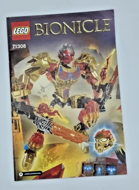 LEGO BIONICLE: Tahu-Uniter of Fire (71308) Instructions Manual Only 2016 Retired