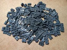 LEGO BULK LOT OF 170 DARK BLUISH GRAY INVERTED BRACKETS 1X2-1X2 #99780