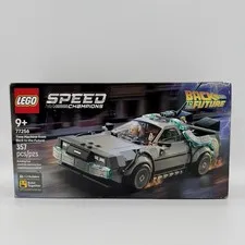LEGO 77256 Speed Champions Time Machine from Back to The Future COMPLETE