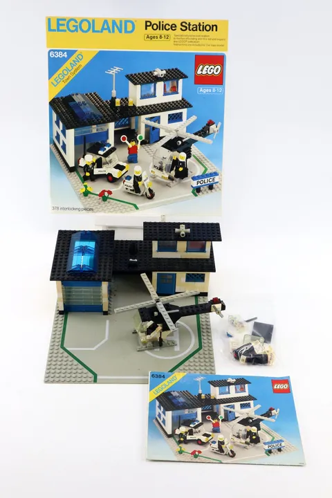 Lego Police Station 6384 Set with Manual & Box Slip Cover
