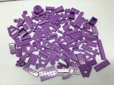 Lego Medium Lavender Bricks and Pieces Lot
