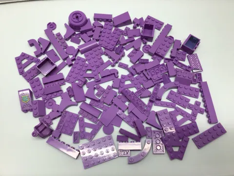 Lego Medium Lavender Bricks and Pieces Lot
