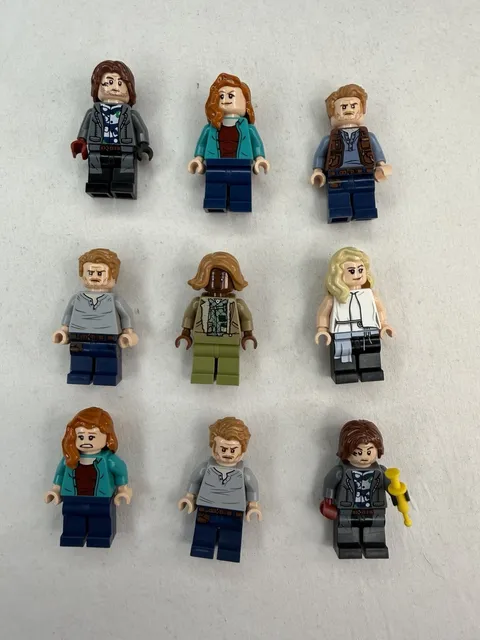 Lego Jurassic World Minifigures Lot 9 Figures Chris Pratt
