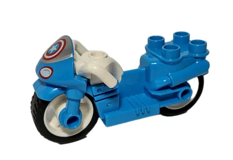 Marvel Avengers Captain America Motorcycle Lego Duplo Hero Movie 2009 Loose