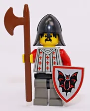 LEGO Castle Fright Knights 2 Black Neck-Protector Helmet Minifigure cas026