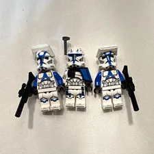 LEGO Star Wars Captain Rex and 2 501st Legion Clone Trooper Minifigures Lot of 3