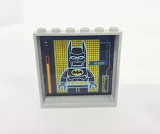 LEGO Minifigure Computer BatCave Batman Sign Brick Signal Screen Parts