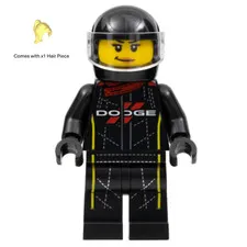 LEGO Speed Champions Mopar Dodge SRT Driver Minifigure sc090 Helmet New