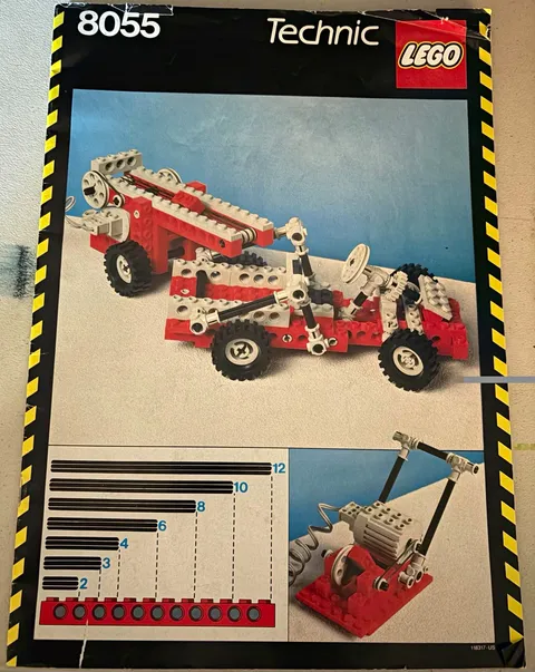 LEGO Technic 8055 Illustrated Instruction Manual Booklet English 1986 118317-US