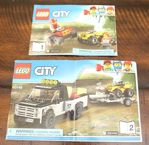 Lego City ATV Race Team 60148 Instruction Manual Booklets ONLY