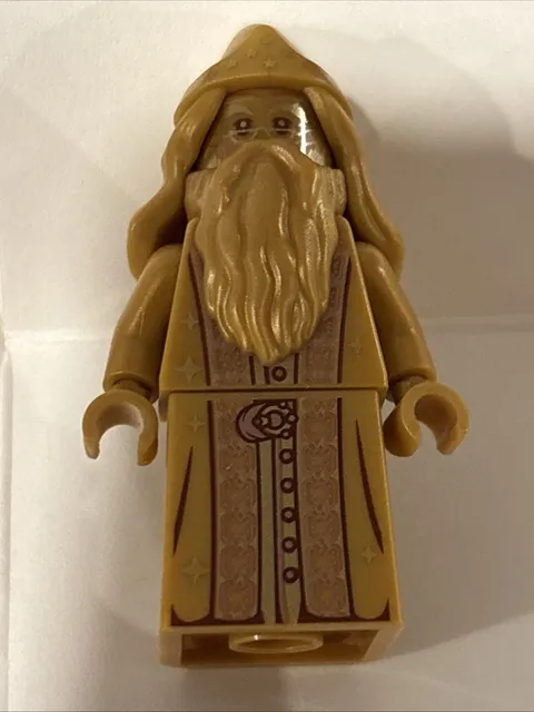 Lego Albus Dumbledore 20th Anniversary Pearl Gold Minifigure #hp322 Set #76391
