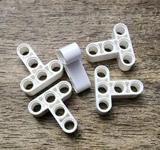 LEGO White Technic, Liftarm, Modified T-Shape Thick 3 x 3 QTY 5 Part No. 60484