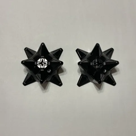 LEGO Hero Factory Weapon Spiked Ball Half 98578 Black Set of 2