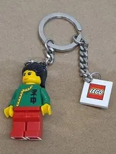 Vtg LEGO Jing Lee The Wanderer Minifigure Keychain Adventurers Orient Expedition