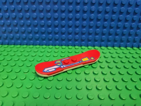 LEGO 3538 Snowboard Sports Gravity Games CMF Lot Rare Retired Minifigure Board