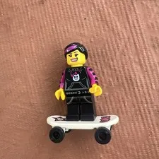 Lego Skater Girl Minifigure Collectible Series 6 CMF Complete w/ Skateboard