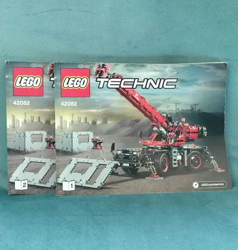Lego Technic 42082 Rough terrain Crane Instruction Book Manual Only Lot T 42