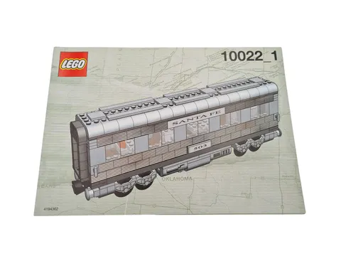 Lego® TRAIN Railway 10022_1 Instructions Santa Fe Waggon Carriage