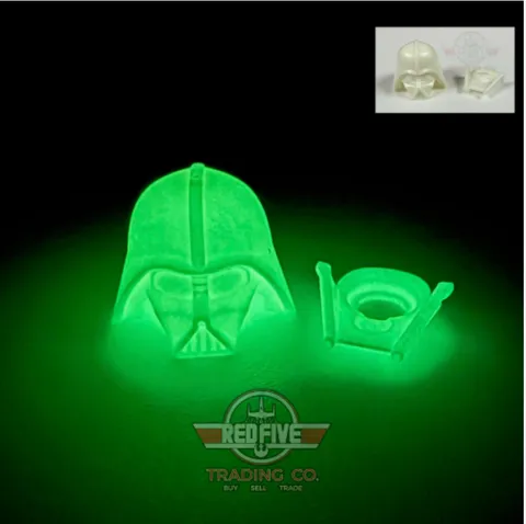 OFFICIAL Unreleased LEGO Star Wars Darth Vader  GLOW IN DARK  Minifigure Helmet