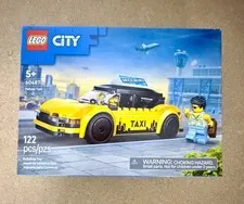 LEGO City Yellow Taxi with Driver & Tourist Minifigures NEW Factory Sealed 60487