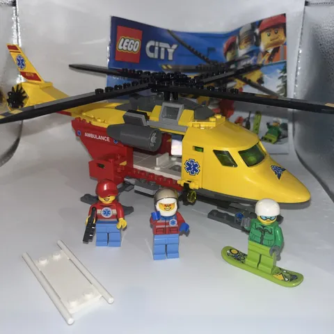 LEGO CITY: Ambulance Helicopter 60179 (Retired) - 3 Figurines and Manual