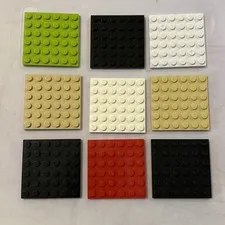 Lot Of 9 LEGO Plates 6x6
