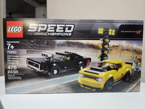 LEGO SPEED CHAMPIONS: 2018 Dodge Challenger SRT Demon and 1970 Dodge Charger R/T