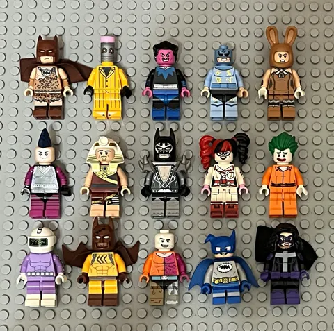 15 LEGO Batman Movie Minifigures Lot Batman Joker Harley Quinn Two-Face Sinestro