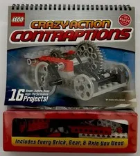 LEGO Klutz Crazy Action Contraptions 16 Projects 2008 Building Kit Book
