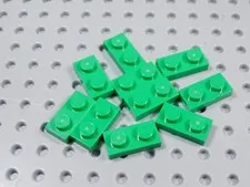 LEGO Lot of 10 Bright Green 1x2 Plates BM