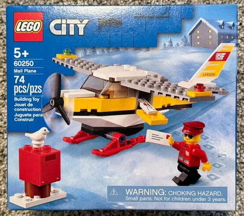 LEGO City: Mail Plane (60250) Brand New Sealed Retired