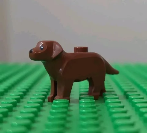 Lego Animal Dog LABRADOR RETRIEVER Reddish Brown Chocolate Lab Minifigure 60292