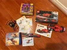 LEGO Lot Set - Helicopter Formula 1 Racing Car Spider 60411  31159 77242 Loc H