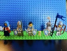 LEGO Horse Knights - 5 Custom Minifigures - All NEW Parts Direct from LEGO