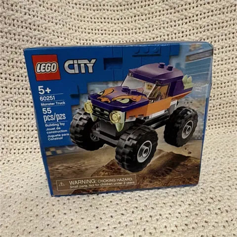LEGO City Great Vehicles 60251 Monster Truck Complete Set 55pcs Box Unopened 