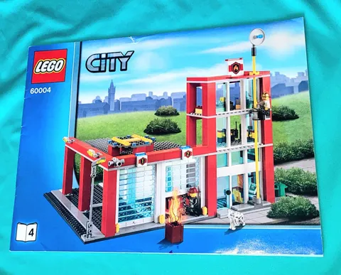 LEGO CITY 60004 Fire Station ✰ BOOK #4 - INSTRUCTION MANUAL ONLY ✰