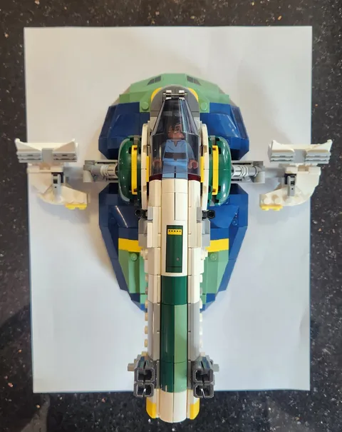 LEGO Star Wars Jango Fett's Starship with Minifigures. Pre-built.