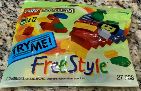 1995 Lego System Free Style Freestyle 27pc Vintage Set 1850 NOS NIB New Sealed