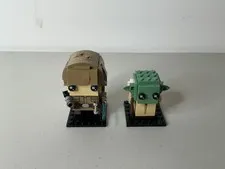 Lego Star Wars Brick Headz Luke Skywalker & Yoda 41627 PRE-BUILT