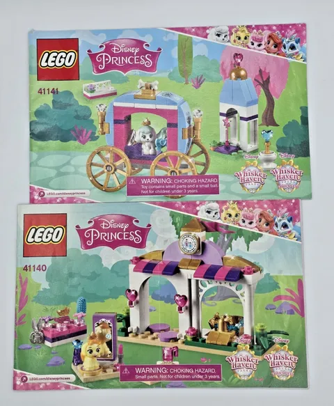 LEGO Disney Princess Pets 41140 41141 Daisy Beauty Salon, Pumpkin Carriage 2016