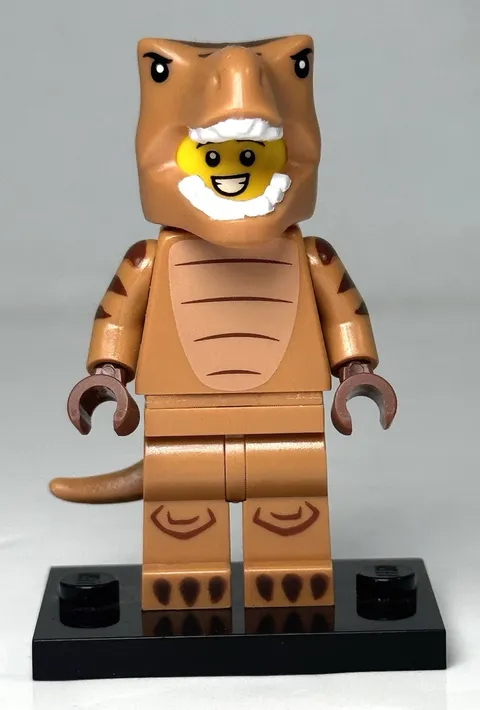Lego COL24-6 T-Rex Costume Fan (Minifigure, 71037, COL417, CMF Series 24, 2023)