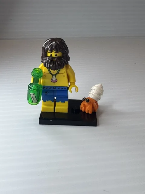 LEGO Minifigure Castaway Shipwreck Survivor Beach Palm Tree Accessory Set 